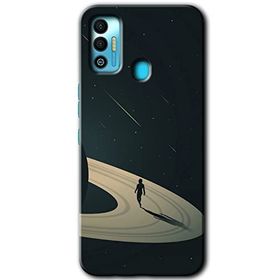 Tecno Spark 7T Space Planet Baskılı Uyumlu Silikon Kılıf