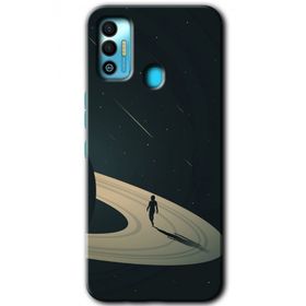 Tecno Spark 7T Space Planet Baskılı Uyumlu Silikon Kılıf