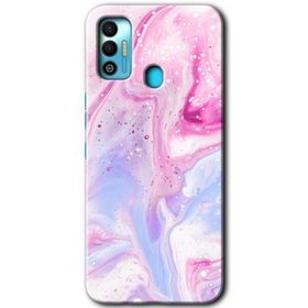 Tecno Spark 7T Spots Lilac Baskılı Uyumlu Silikon Kılıf