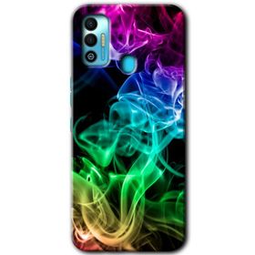 Tecno Spark 7T Spots Lilac Baskılı Uyumlu Silikon Kılıf