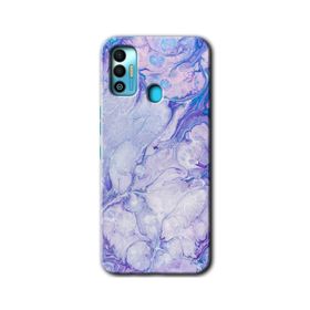 Tecno Spark 7T Spots Lilac Baskılı Uyumlu Silikon Kılıf