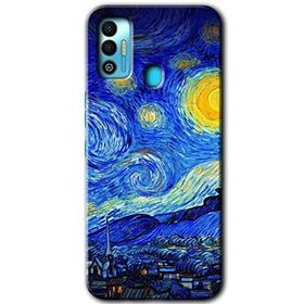 Tecno Spark 7T Starry Night Baskılı Uyumlu Silikon Kılıf