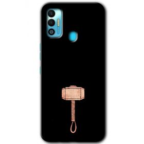 Tecno Spark 7T Thor Çekiç Baskılı Uyumlu Silikon Kılıf