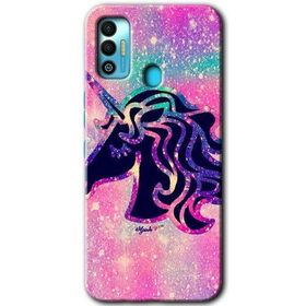 Tecno Spark 7T Unicorn Kristal Baskılı Uyumlu Silikon Kılıf