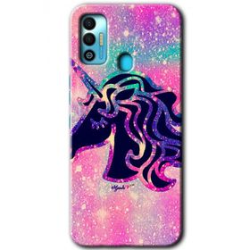 Tecno Spark 7T Unicorn Kristal Baskılı Uyumlu Silikon Kılıf