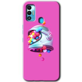 Tecno Spark 7T Uzay Başlığı Baskılı Uyumlu Silikon Kılıf