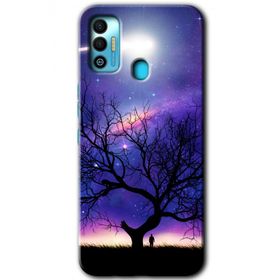 Tecno Spark 7T Uzay Silüet Baskılı Uyumlu Silikon Kılıf