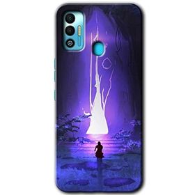 Tecno Spark 7T Wanderer Silhouette Baskılı Uyumlu Silikon Kılıf