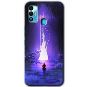 Tecno Spark 7T Wanderer Silhouette Baskılı Uyumlu Silikon Kılıf