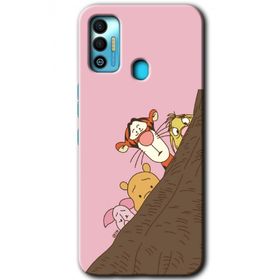 Tecno Spark 7T Winnie the Pooh Baskılı Uyumlu Silikon Kılıf