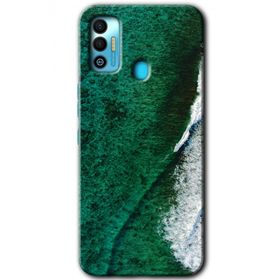 Tecno Spark 7T Yeşil Okyanus Baskılı Uyumlu Silikon Kılıf