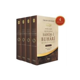 Tecrid-i Sarih Açıklamalı Sahih-i Buhari Muhtasarı - 4 Cilt Takım - Çelik Yayınevi