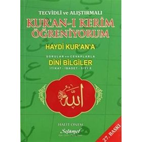Tecvidli ve Alıştırmalı Kur’an-ı Kerim Öğreniyorum - Halit Önem