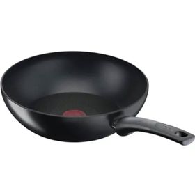 Tefal 28 cm Titanyum 3X UltimateOne İndüksiyon Tabanlı Wok Tava siyah