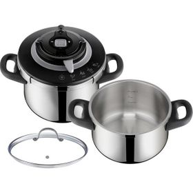Tefal Clipso+ Chef 4 Programlı 4.5+6 lt Gümüş Düdüklü Tencere