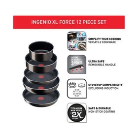Tefal Ingenio XL Force 2X Büyük 12 Parça Tencere Tava Seti