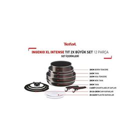 Tefal Ingenio XL Intense 2X 12 Parça Kahverengi Tencere Tava Seti