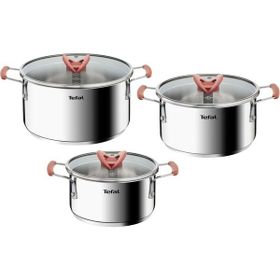 Tefal Optispace 6 Parça Çelik Tencere Seti