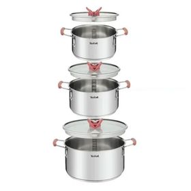 Tefal Optispace 6 Parça Çelik Tencere Seti