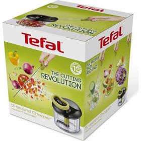 Tefal Siyah 900 ml Manual Rondo 0.9 lt Kapasiteli Doğrayıcı Sarı/Siyah