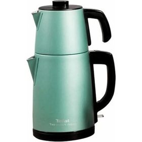 Tefal Tea Expert Deluxe Yeşil Çelik Demlikli Çay Makinesi