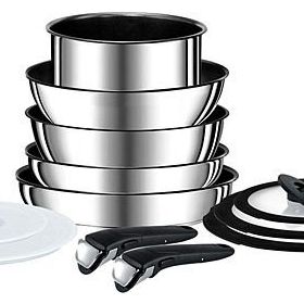 Tefal Titanium Ingenio Preference Metal 12 Parça Büyük Tava ve Tencere Seti