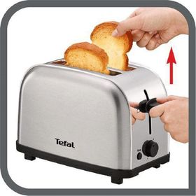 Tefal TT330D11 Ultra Mini 700 Watt Paslanmaz Çelik Ekmek Kızartma Makinesi Gri