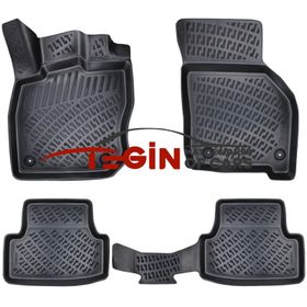 Tegin Audi A3 2023 3D Siyah Havuzlu Paspas