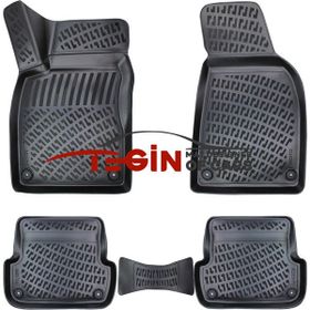 Tegin Audi A4 B6 2001-2006 3D Siyah Havuzlu Paspas