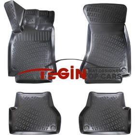 Tegin Audi A4 B8 2008-2016 3D Siyah Havuzlu Paspas