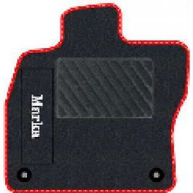 Tegin Audi A4 Cabrio 2002-2007 Siyah Halı Kırmızı Kenar Çapraz Çizgi Topuk 2250 gr Paspas