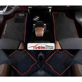 Tegin Audi A5 Sportback 2009-2016 Prime Siyah Halı Kırmızı Kenar Halı Oto Paspas