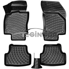 Tegin Audi Q2 2021 3D Siyah Havuzlu Paspas