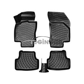 Tegin Audi Q2 2021 3D Siyah Havuzlu Paspas