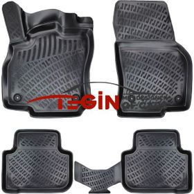 Tegin Audi Q3 2022 3D Siyah Havuzlu Paspas