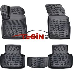 Tegin Audi Q7 2016 Sonrası 3D Siyah Havuzlu Paspas