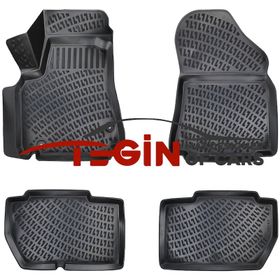 Tegin Citroen Berlingo 90 HP 2016 3D Siyah Havuzlu Paspas