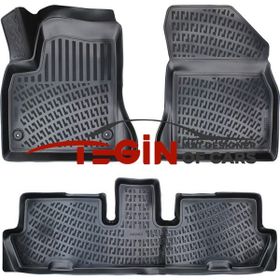 Tegin Citroen C4 Grand Picasso 7 Koltuk 2010 3D Siyah Havuzlu Paspas