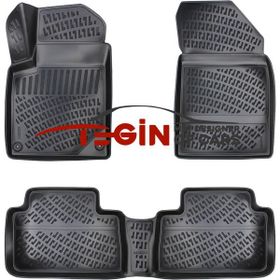 Tegin Citroen C5 2003 3D Siyah Havuzlu Paspas