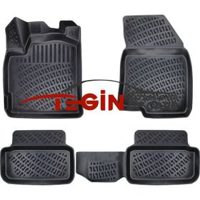 Tegin Dacia Sandero Stepway Comfort Paket 2023 3D Siyah Havuzlu Paspas