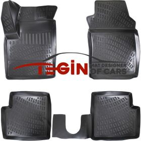 Tegin Fiat 500 C 2011 3D Siyah Havuzlu Paspas