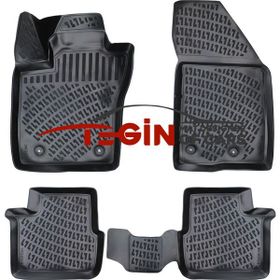 Tegin Fiat Egea HB 2017 3D Siyah Havuzlu Paspas