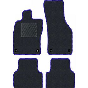 Tegin Honda Civic 2012-2015 Sedan Siyah Halı Mavi Kenar Çapraz Çizgi Topuk 2250 gr Paspas
