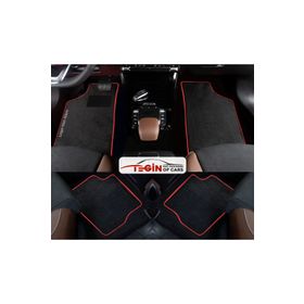 Tegin Honda Civic EK 1996-2001 -hatchback Prime Siyah Halı Kırmızı Kenar Halı Paspas