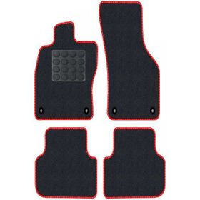 Tegin Honda Civic Euro Hatchback 2001- 2003 5 Kapı Siyah Halı Kırmızı Kenar Elipsler Topuk 2250 gr Paspas