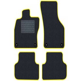 Tegin Honda Civic FB-FG 2012-2015 Hatchback Siyah Deri Sarı Kenar Paspas