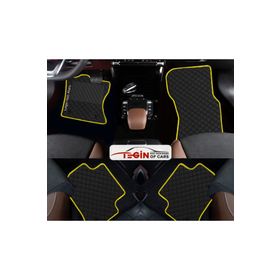 Tegin Honda Civic FB-FG 2012-2015 Hatchback Siyah Deri Sarı Kenar Paspas