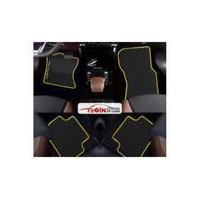 Tegin Honda Civic FB-FG 2012-2015 Hatchback Siyah Deri Sarı Kenar Paspas