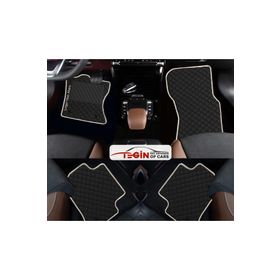 Tegin Honda Civic FK-FN 2006-2012 Hatchback Siyah Deri Beyaz Kenar Paspas