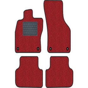 Tegin Honda Civic FK FN 2006-2012 Hatchback Siyah Deri Kırmızı Kenar Paspas